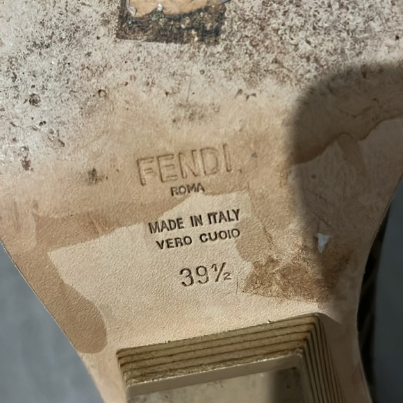 Authentic Fendi Zucca size 39.5 cowboy boots EUC - Picture 4 of 7